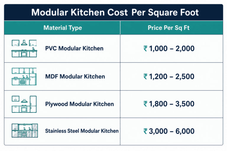 modular kitchen price